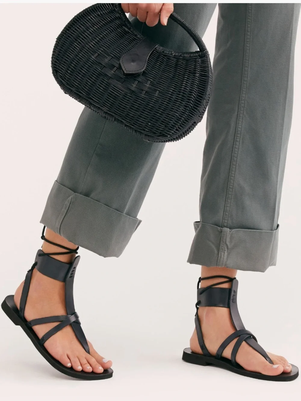 Free People Vacation Day Wrap Sandals Size 39.5EU/9US New!